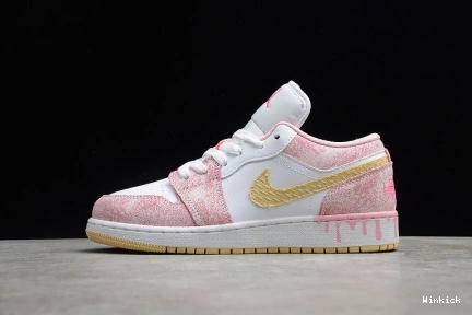 CW7104-601 DRIP (GS) JORDAN LOW AIR 1 PAINT  0805